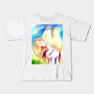 Mother and baby Camel Kids T-Shirt